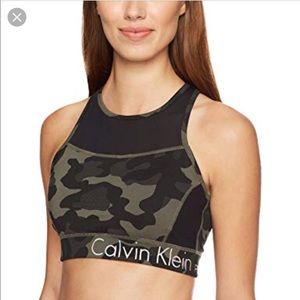 Calvin Klein Performance camo mesh bra